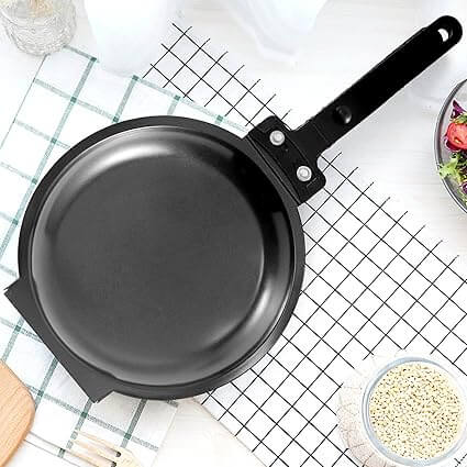 Frigideira Dupla Face, Tapioqueira, Panquequeira, Omeleteira, Crepeira, Frigideira para Tapioca, Frigideira para Panquecas, Frigideira para Omelete, Frigideira para Crepe, Frigideira Dupla, Frigideira Dois Lados, Frigideira Multiuso, Frigideira Multifunções, Loja Comprinha do Futuro