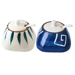 Estilo japonês tempero garrafa cerâmica saleiro cozinha recipiente de armazenamento de alimentos doméstico pimentão pimenta shaker dispensador de alimentos