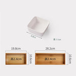 Criativo placa de lanche cerâmica branco dividir frutas secas caixa frutas lanches variedade combinação do agregado familiar molho sobremesa sushi placa