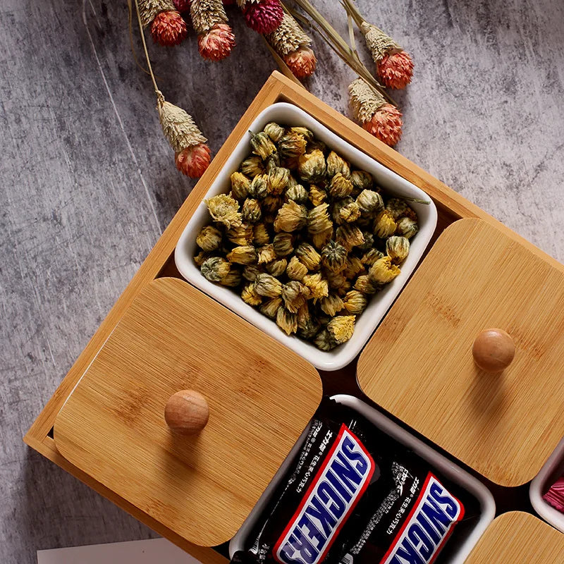 Criativo placa de lanche cerâmica branco dividir frutas secas caixa frutas lanches variedade combinação do agregado familiar molho sobremesa sushi placa