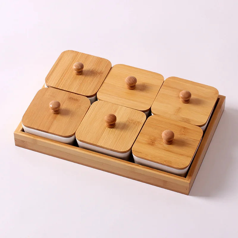 Criativo placa de lanche cerâmica branco dividir frutas secas caixa frutas lanches variedade combinação do agregado familiar molho sobremesa sushi placa