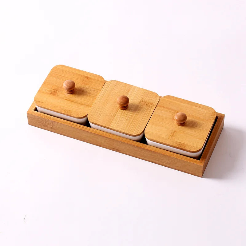 Criativo placa de lanche cerâmica branco dividir frutas secas caixa frutas lanches variedade combinação do agregado familiar molho sobremesa sushi placa