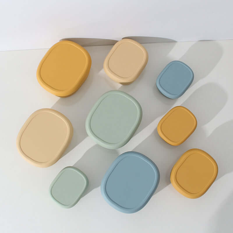 Potes de marmita de silicone atóxico