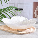 Ahinderjiaz-Bandeja De Flor De Cristal Nórdico, Placa De Salada De Frutas De Vidro Simples, INS Household Fashion Tableware Set, Home Acessórios