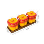 Cerâmica moderna conjunto de tempero jar cozinha do agregado familiar açúcar frasco de sal com tampa frasco grande capacidade de armazenamento de alimentos caixa de cozinha recipiente