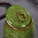 Criativo Ice Crack Cerâmica Chá Caddy, Mini Portátil Selado Jar, Castiçal, Vela Frasco com Tampa, Caixa De Jóias, Porcelana, Home Decor