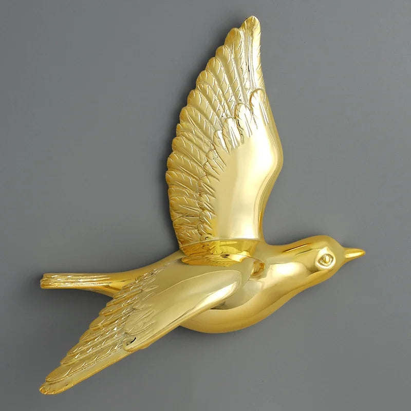 Pássaro decorativo pendente pendurado na parede, decoração moderna simples, sala de estar, entrada, sofá, fundo TV, luxo