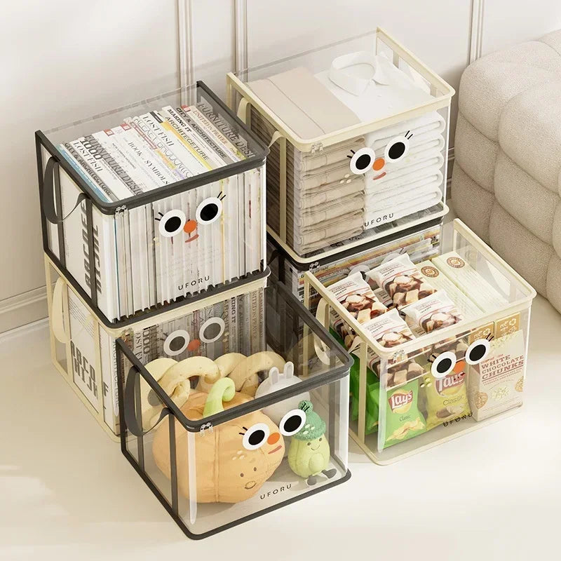 Sacos de armazenamento de plástico de grande capacidade, à prova d'água e dobrável, adequados para armazenar livros, bonecas, lençóis, roupas, organização doméstica