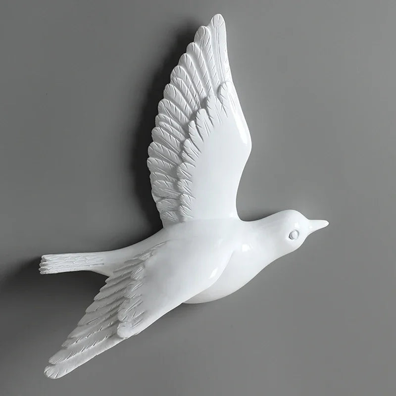 Pássaro decorativo pendente pendurado na parede, decoração moderna simples, sala de estar, entrada, sofá, fundo TV, luxo