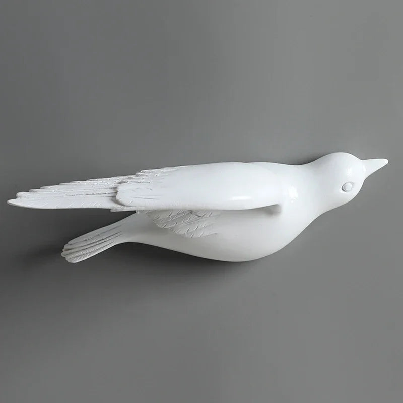 Pássaro decorativo pendente pendurado na parede, decoração moderna simples, sala de estar, entrada, sofá, fundo TV, luxo