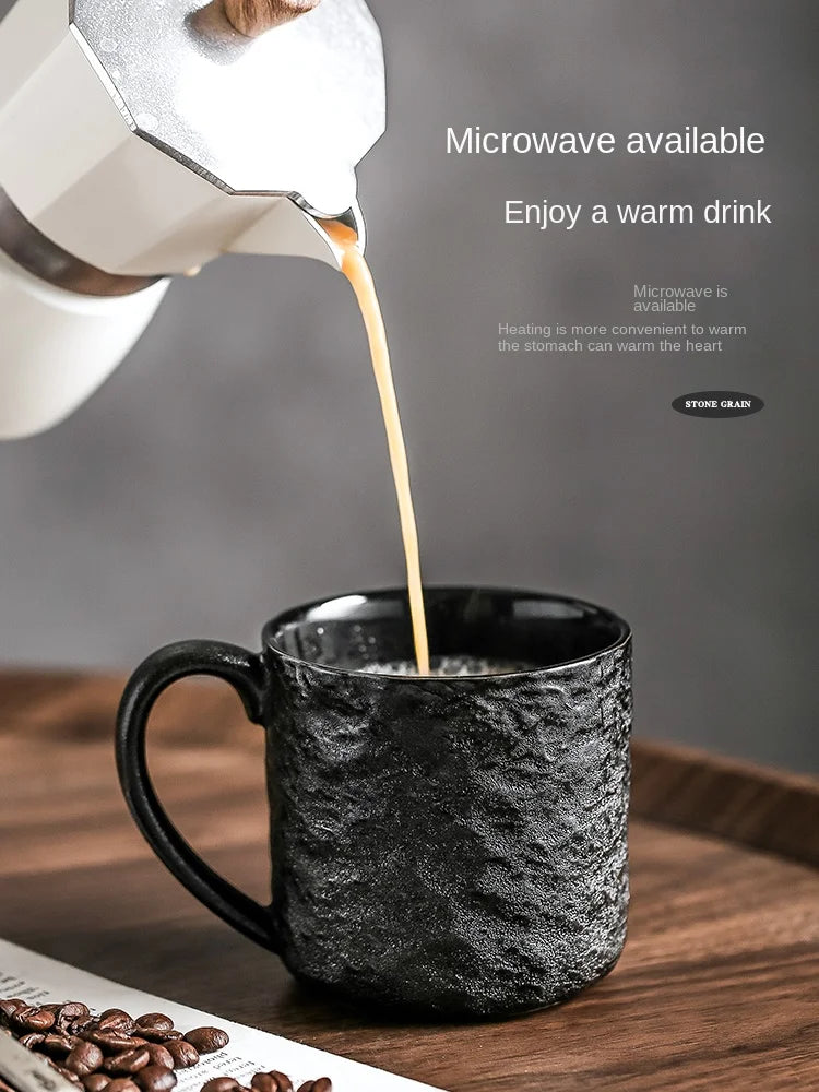 Creative Rock Caneca De Cerâmica, Xícara De Chá Para Casais, Leite, Aveia, Café Da Manhã, Escritório, Decoração De Casa, Presente De Aniversário, 330ml