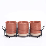 Bandeja De Cerâmica Criativa Pauzinhos, prateleira de mesa, planta em vaso, Pauzinhos domésticos Garfo Colher Caixa De Armazenamento, armazenamento De Lanches De Frutas