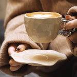 Ahunderjiaz-Retro Casa Caneca De Café, Pires E Xícara De Cerâmica Criativa Com Alça, Copos De Casa, Presente De Aniversário, Novo, 2024