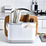 Pote cobrir placa de corte titular faca caixa de armazenamento talheres faca suporte talheres multi função scissor titular cozinha organizador