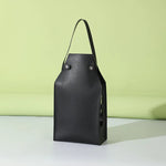 Saco de embalagem do vinho vermelho do couro do plutônio com alças, portadores reutilizáveis do vinho, bolsa de champanhe, saco de embalagem de 2 garrafas