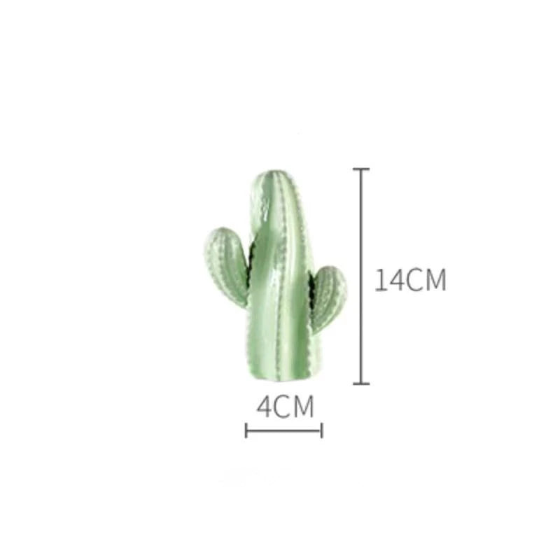 Nordic cerâmica artesanato simulação cactus ornamentos arte decorativa mobiliário doméstico fotografia adereços verde decoração do quarto