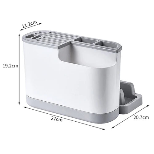 Pote cobrir placa de corte titular faca caixa de armazenamento talheres faca suporte talheres multi função scissor titular cozinha organizador