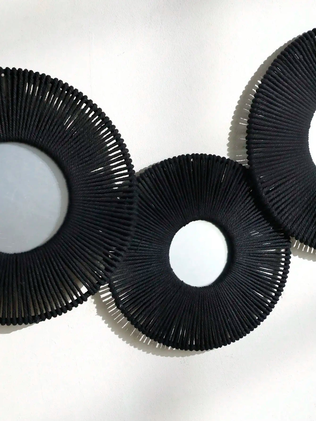 Espelho de Parede Macramê Artesanal Boho