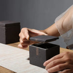 Retro mão esfrega decoração jar mesa de café chá caddy decoração para casa criativo cerâmica armazenamento jar quarto recipiente cosmético