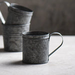 Mini copo de ferro para flores, copo retrô de metal pequeno com alça, vaso de plantas, adereços para fotografia, ferramentas de decoração para casa