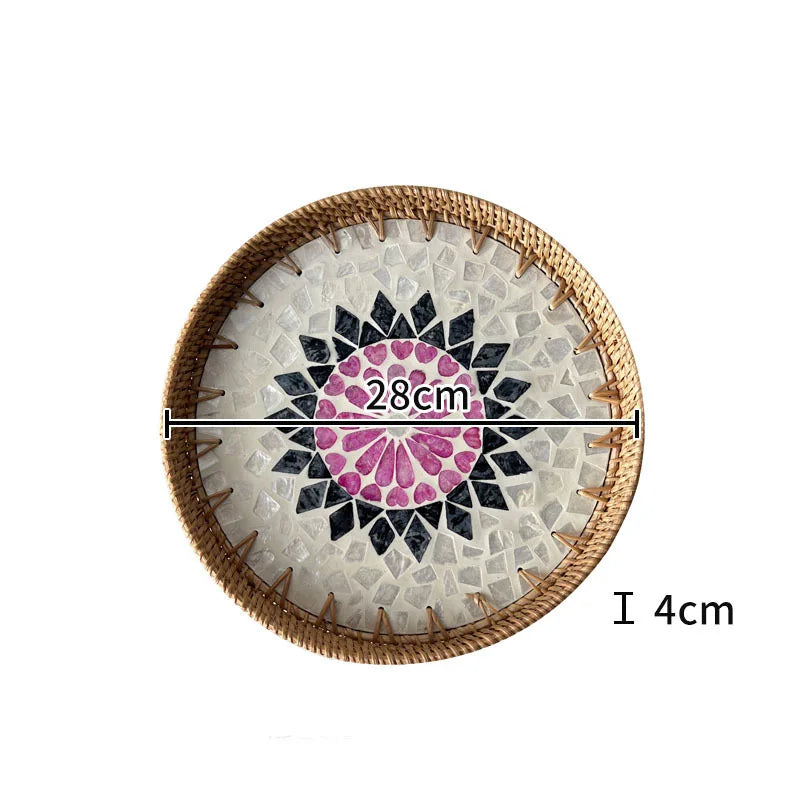 Nordic Natural Shell Bandeja Decorativa, Jóias, Difusor De Perfume, Bandejas De Exposição, Sala De Estar, Sala De Jantar, Armazenamento De Mesa, Casa