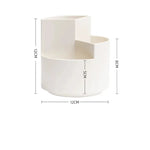 360 ° Caixa de armazenamento de pincel de maquiagem rotativa balde ins lápis de sobrancelha batom transparente de grande capacidade