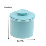 Copo cerâmico com tanque de óleo amarelo, Água selada com tampa, Tanque selado queijo, Caixa de manteiga estilo ocidental criativo