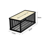 Ahunderjiaz-Caixa De Tecido De Metal Para Mesa De Jantar, Hotel, Banheiro, Casa, Decoração De Armazenamento De Cozinha, Estilo Moderno