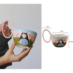 Caneca bonita cerâmica retro francesa, Copos de aveia, Xícara de café do casal, Casa bebendo utensílios, Home Drinkware Set, 400ml, 2024