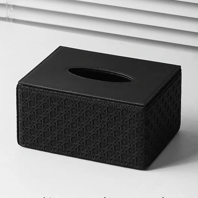 Caixa de tecido simples de luxo leve, sala de estar, mesa de centro, quarto, armazenamento de mesa, enfeites pequenos, decoração de casa