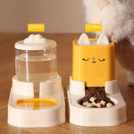 Alimentador automático para gatos com grande capacidade Pet Drinking Bowl Balde de armazenamento de alimentos Fácil de limpar Acessórios para cães
