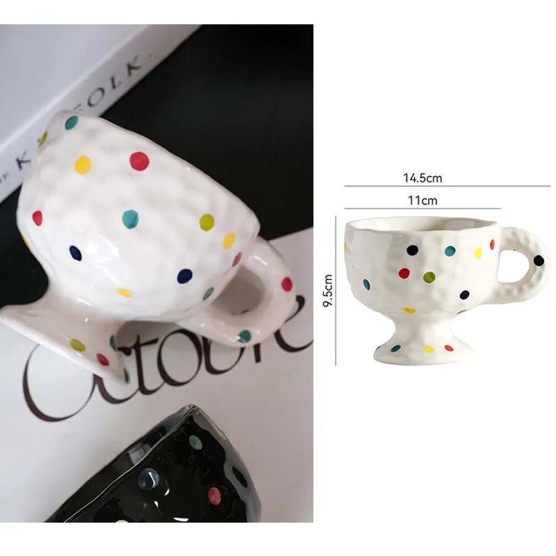 Ahunderjiaz-Retro Azul Cerâmica Caneca De Café, Cozinha Beber Set, Home Drinkware, Drinkware Decoração