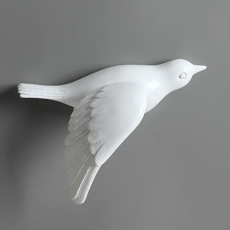 Pássaro decorativo pendente pendurado na parede, decoração moderna simples, sala de estar, entrada, sofá, fundo TV, luxo