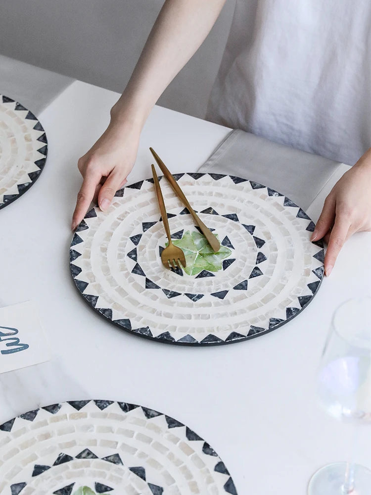 Francês Luz Luxo Natural Shell Bandeja, Criativo, Decorativo, Isolamento Térmico, Bandeja De Frutas, Prato De Sobremesa, Conjunto De Louça De Festa