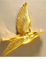 Pássaro decorativo pendente pendurado na parede, decoração moderna simples, sala de estar, entrada, sofá, fundo TV, luxo