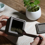 Retro mão esfrega decoração jar mesa de café chá caddy decoração para casa criativo cerâmica armazenamento jar quarto recipiente cosmético