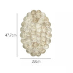 Ahunderjiaz-Luz Luxo Natural Shell Bandeja, Mesa De Jantar Isolamento Mat, Desktop Organizer, Flor Aparada Placemats Decorativos