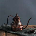 Chaleira de café em aço inoxidável, pote de chá, gotejamento retrô Gooseneck, bico, filtro gotejador, Home Pots, 420ml, 650ml