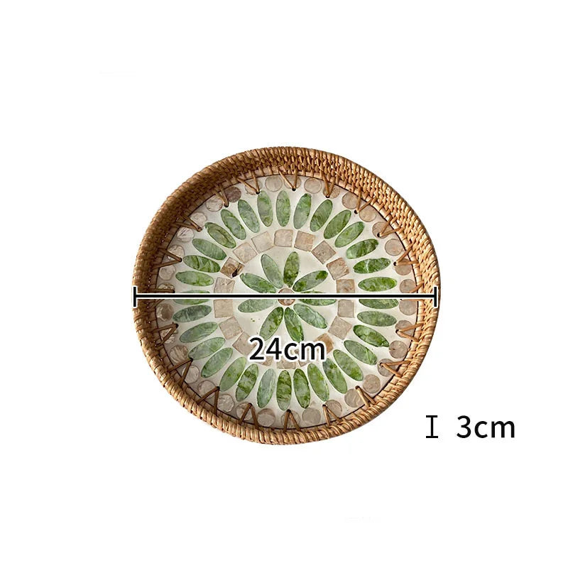 Nordic Natural Shell Bandeja Decorativa, Jóias, Difusor De Perfume, Bandejas De Exposição, Sala De Estar, Sala De Jantar, Armazenamento De Mesa, Casa