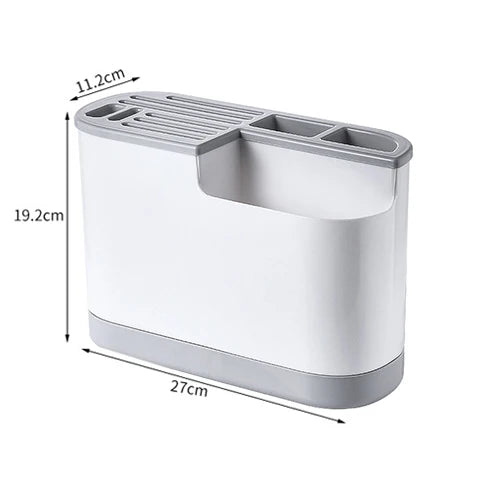 Pote cobrir placa de corte titular faca caixa de armazenamento talheres faca suporte talheres multi função scissor titular cozinha organizador