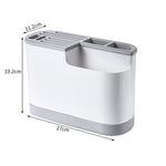 Pote cobrir placa de corte titular faca caixa de armazenamento talheres faca suporte talheres multi função scissor titular cozinha organizador