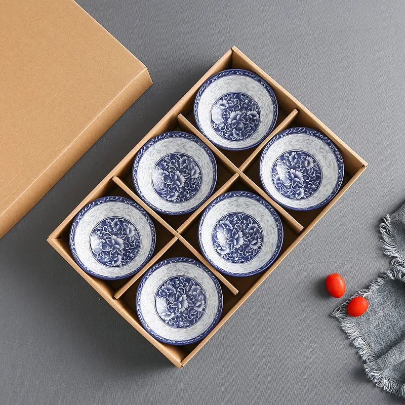 Conjunto de tigela de arroz cerâmica japonesa, utensílios de cozinha, adequado para aperitivos e sobremesas, adequado para forno de microondas, tigela de salada