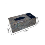 Ahunderjiaz-Caixa de tecido de concha colorida criativa, organizador de tecido, sala de estar, enfeites de mesa, decoração de casa