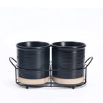 Bandeja De Cerâmica Criativa Pauzinhos, prateleira de mesa, planta em vaso, Pauzinhos domésticos Garfo Colher Caixa De Armazenamento, armazenamento De Lanches De Frutas