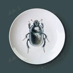 Bandeja decorativa de cerâmica-8 cabeças-para pendurar em parede