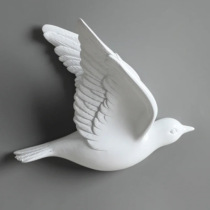 Pássaro decorativo pendente pendurado na parede, decoração moderna simples, sala de estar, entrada, sofá, fundo TV, luxo