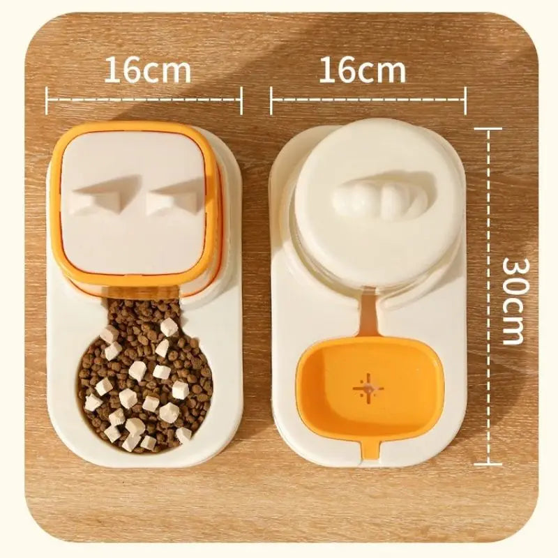 Alimentador automático para gatos com grande capacidade Pet Drinking Bowl Balde de armazenamento de alimentos Fácil de limpar Acessórios para cães