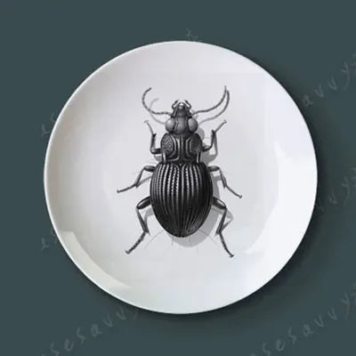 Bandeja decorativa de cerâmica-8 cabeças-para pendurar em parede