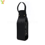 Saco do presente do vinho do couro reusável, portador do Tote da camada dupla, champanhe, cerveja, aniversário, chuveiros nupciais