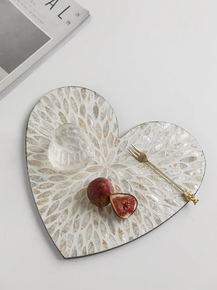 Protetores de Calor, Sala de Estar, Sala de Jantar, Enfeites, Decoração do Lar, Luz, Símbolo do Coração, Concha Natural, Mesa,